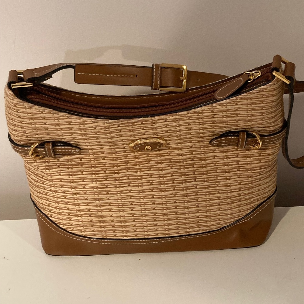 Etienne Aigner Straw Shoulder Bag